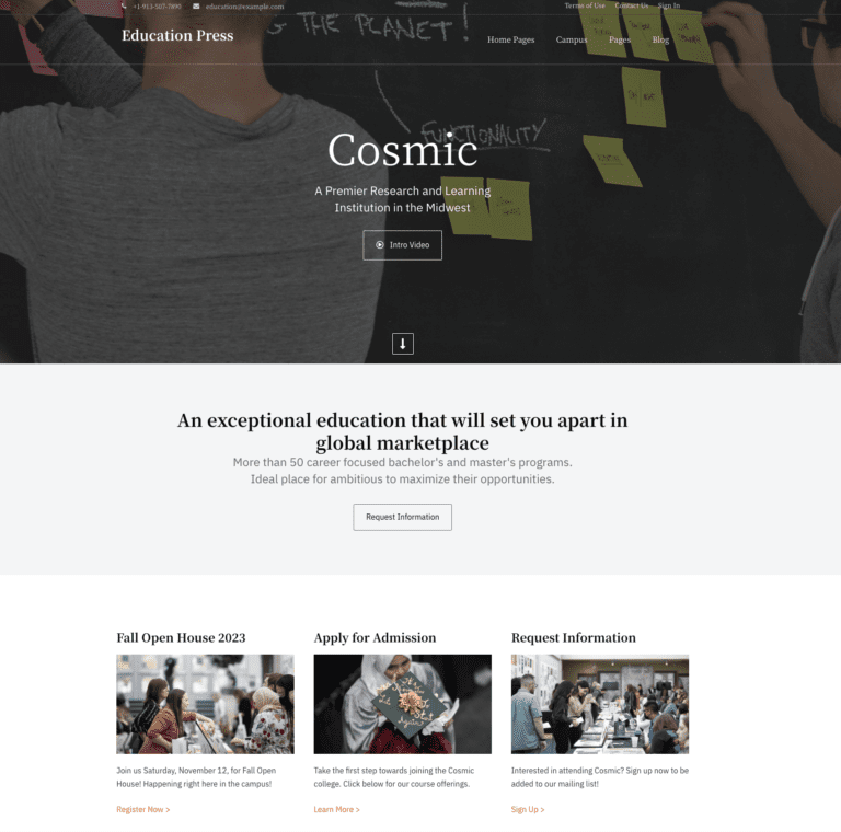 Education Press – School, College, University WordPress Theme